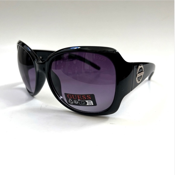 New GUESS Butterfly Sunglasses GO00069 Acetate Black Rhinestones Solid main image 6